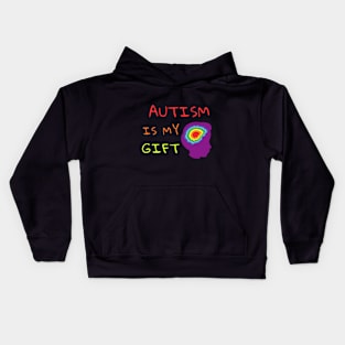 Autism Gift Autism Awareness Heart Colorful Shirt Pride Autistic Adhd Aspergers Down Syndrome Cute Funny Inspirational Gift Idea Kids Hoodie
